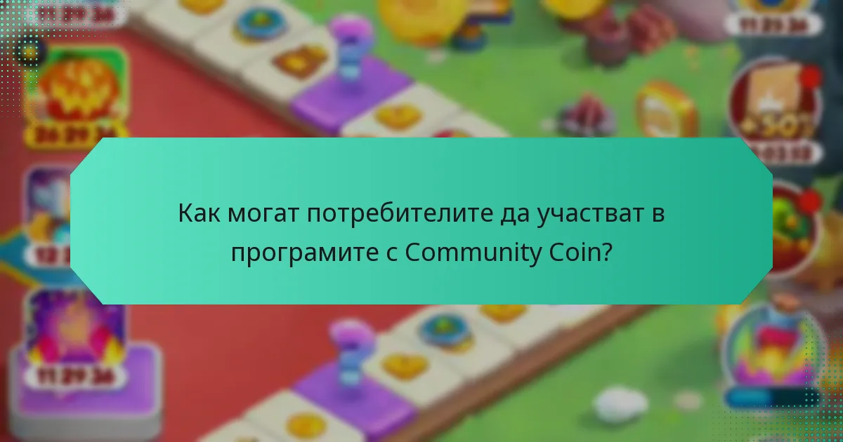 Как могат потребителите да участват в програмите с Community Coin?