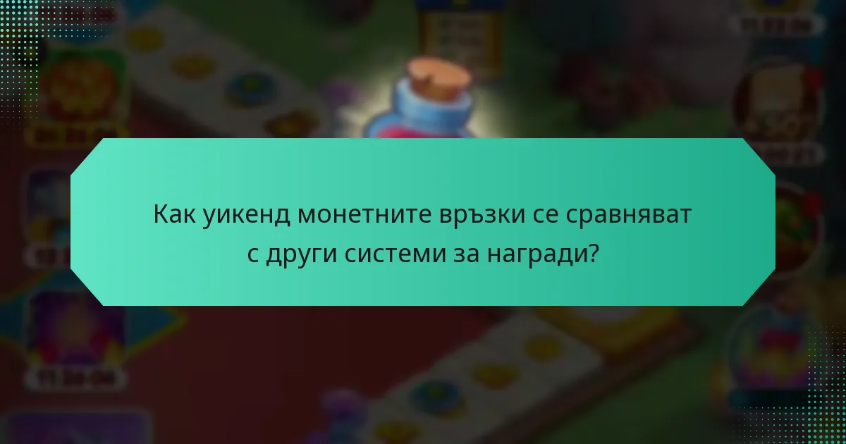 Как уикенд монетните връзки се сравняват с други системи за награди?