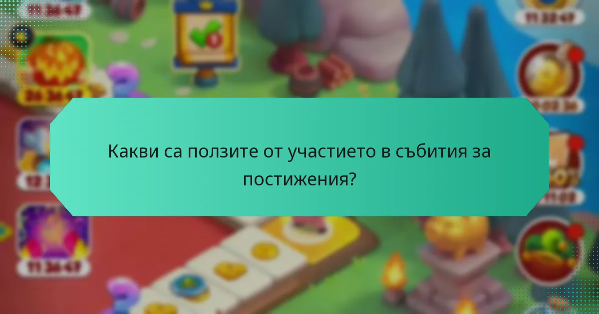 Какви са ползите от участието в събития за постижения?