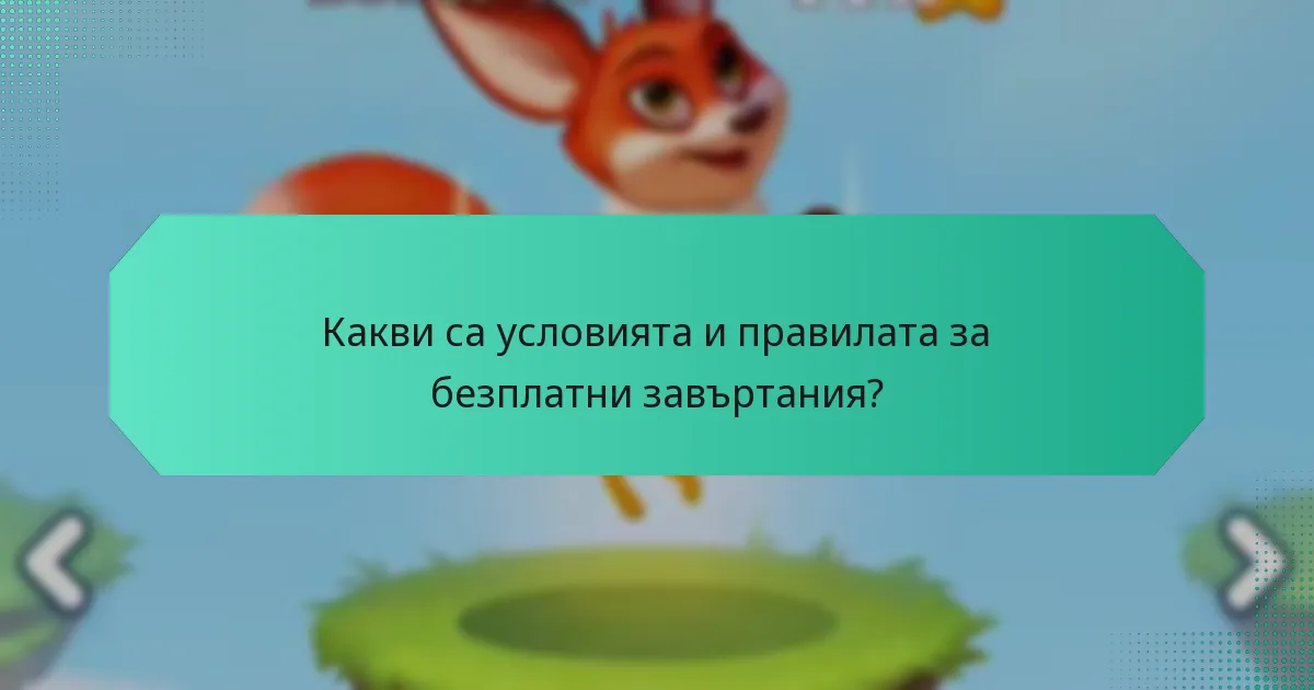Какви са условията и правилата за безплатни завъртания?