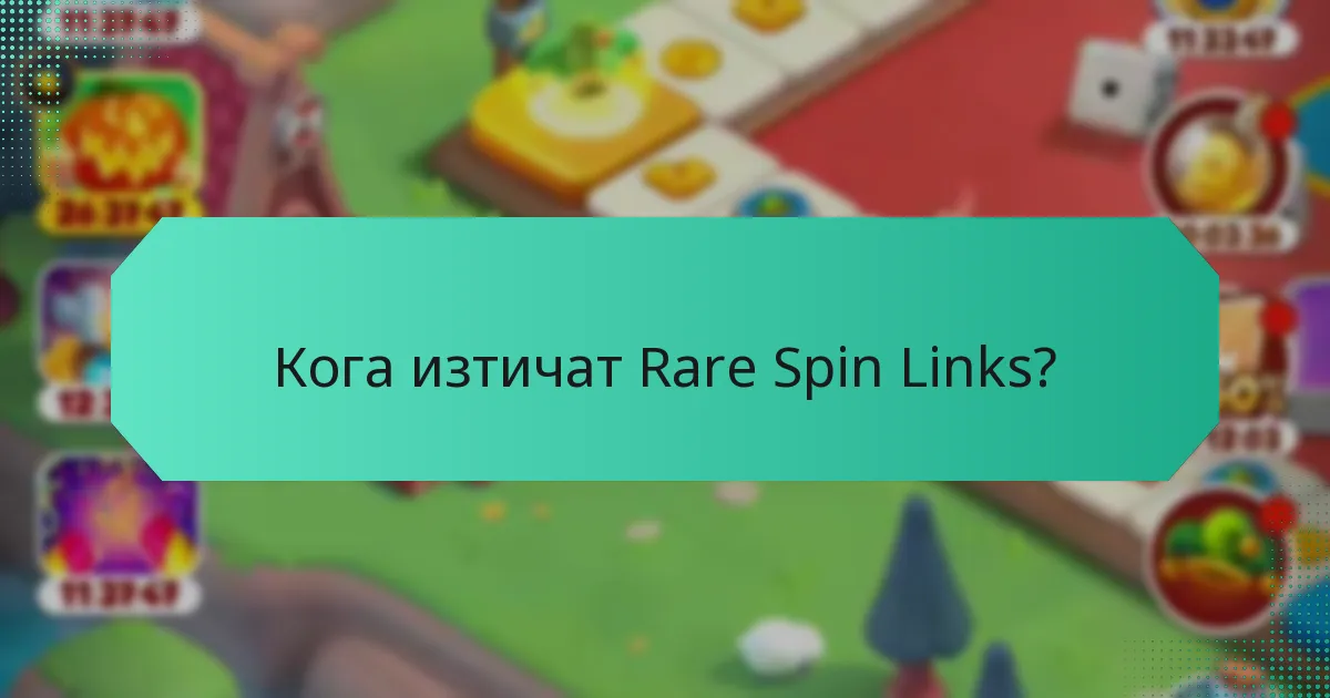 Кога изтичат Rare Spin Links?