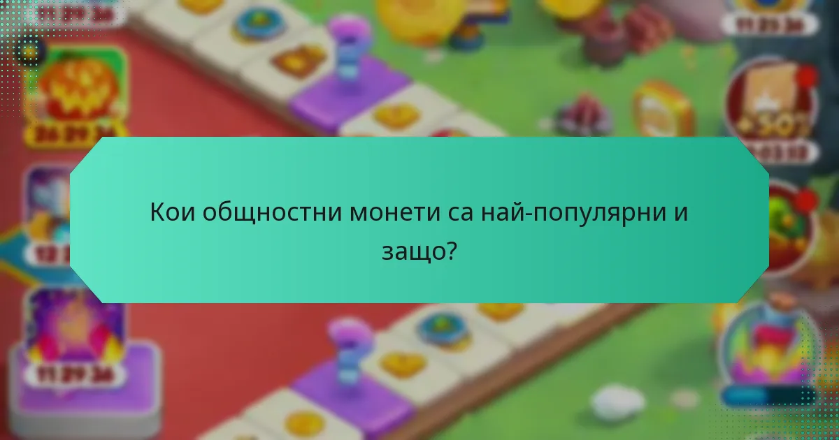 Кои общностни монети са най-популярни и защо?