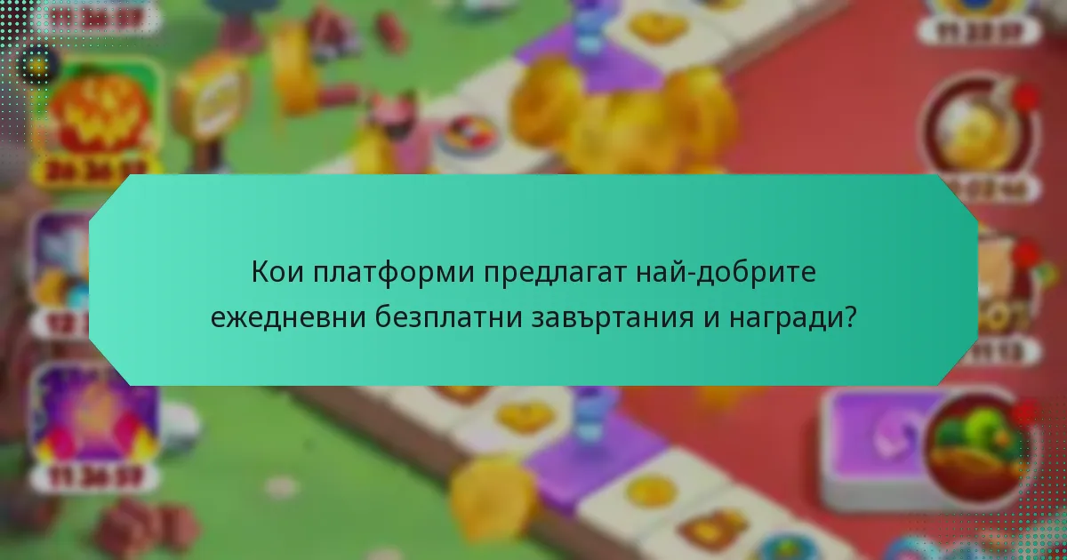 Кои платформи предлагат най-добрите ежедневни безплатни завъртания и награди?