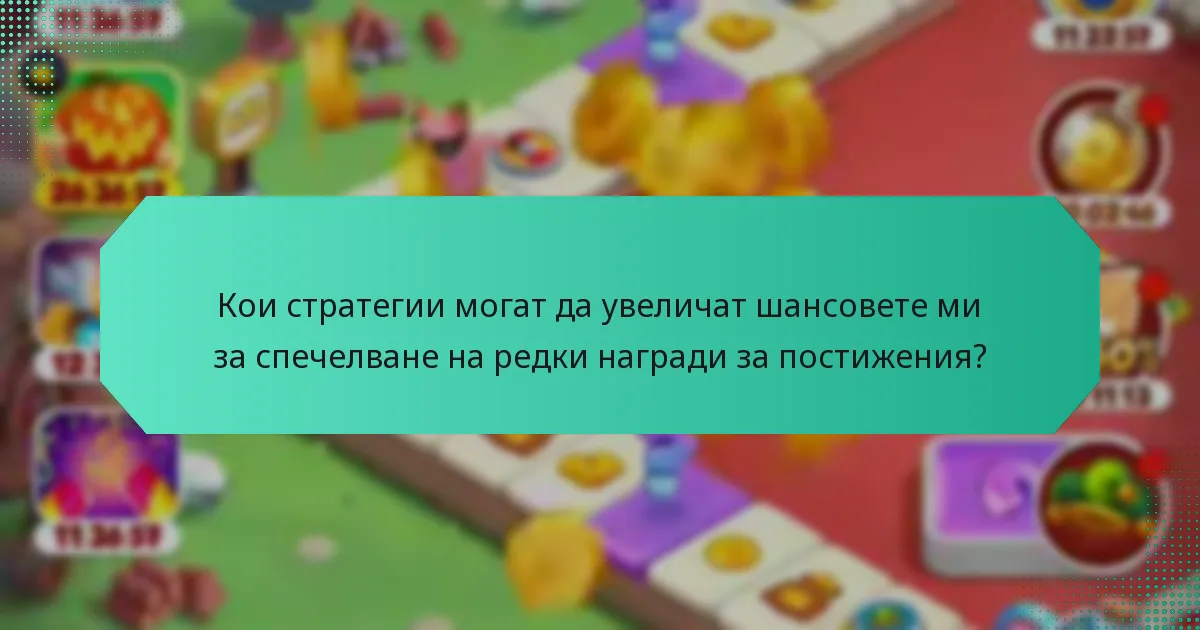 Кои стратегии могат да увеличат шансовете ми за спечелване на редки награди за постижения?